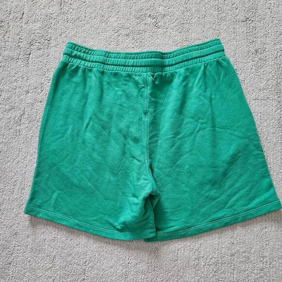 Monrow Kelly Green Sweat Shorts Size Medium - Picture 7 of 7